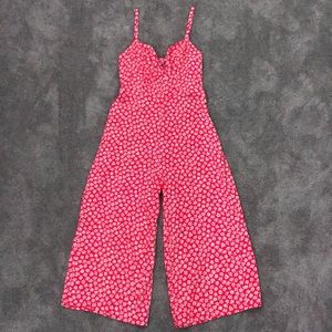 Old Navy Red Flower Romper